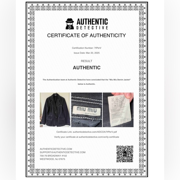 Miu Miu Black Denim  Blazer Jacket - Picture 15 of 16